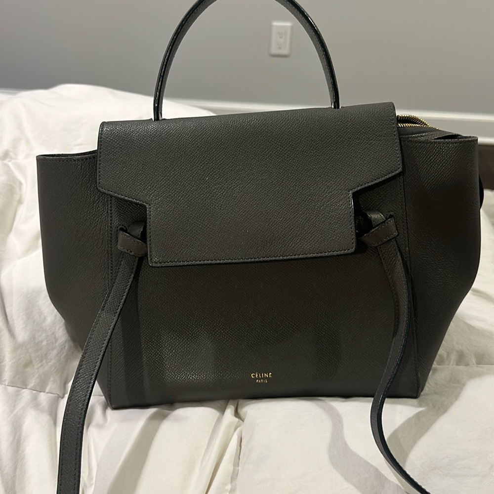 Celine micro belt bag grained calfskin